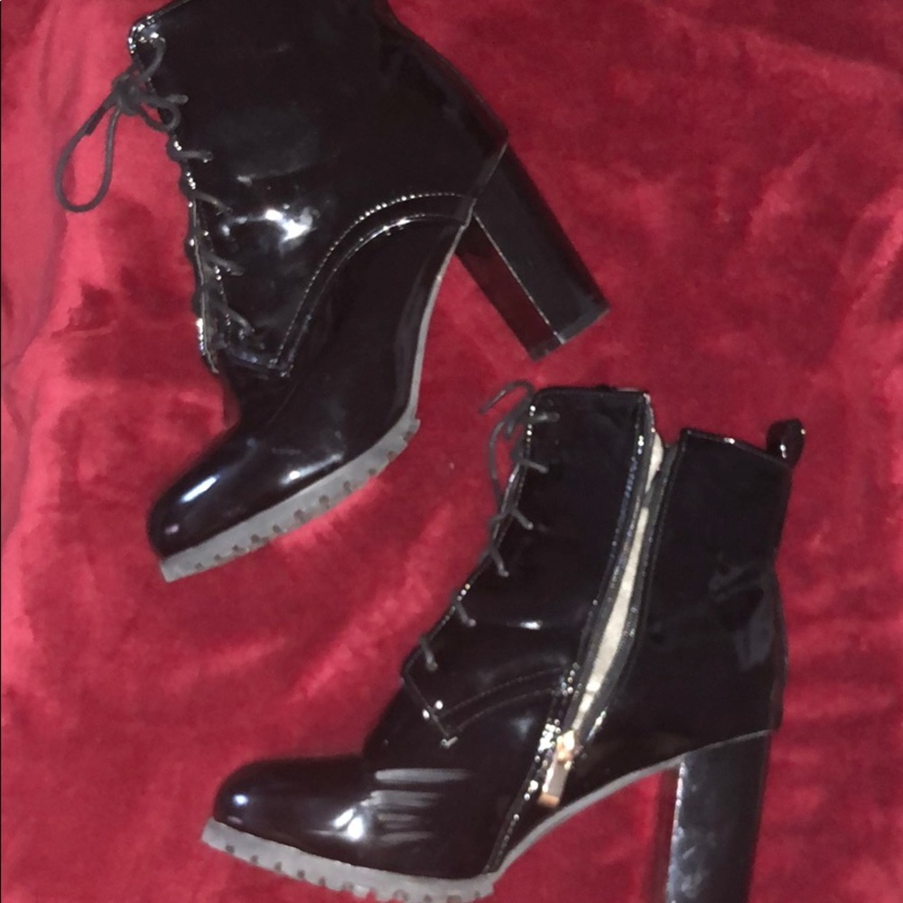 Black ankle boots